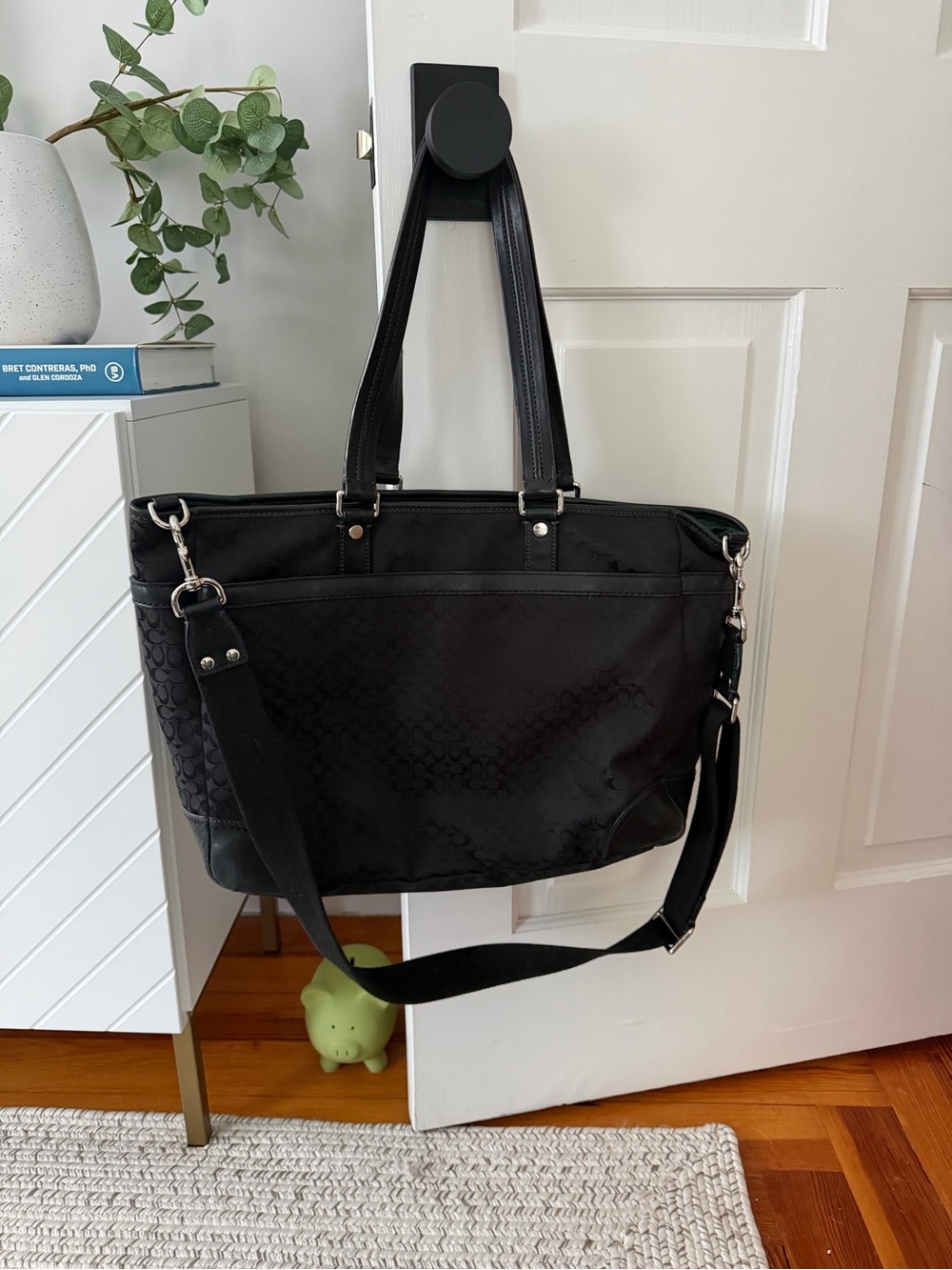 Coach Black Signature Tote Bag or diaper bag - Gem